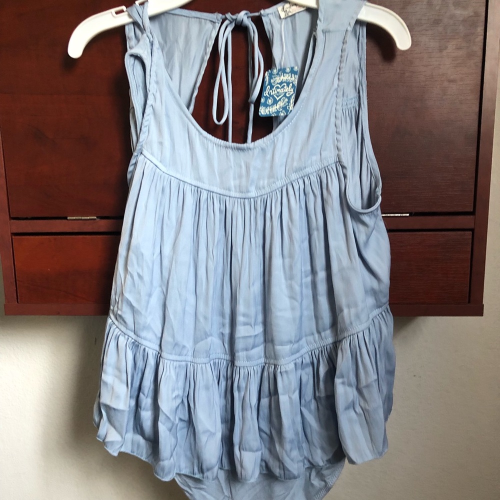 Free People Light Blue Body suit New With Tags XS